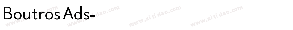 Boutros Ads字体转换